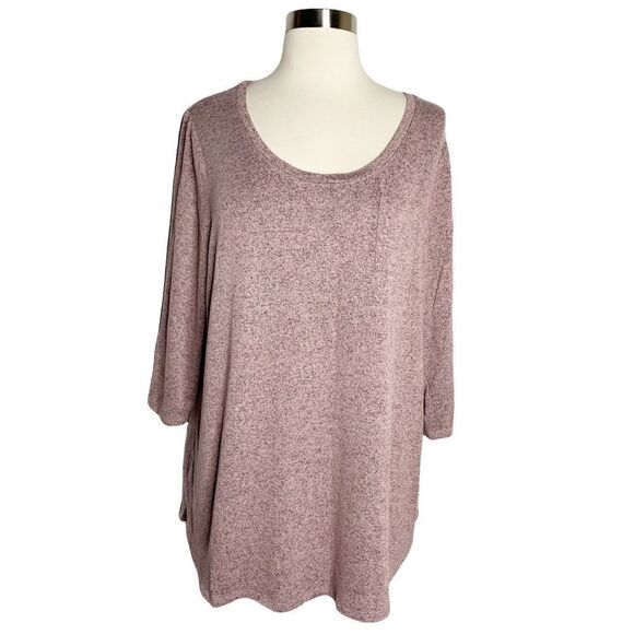 Lane Bryant Womens Pink Knit Top Size 14/16 - Picture 1 of 6